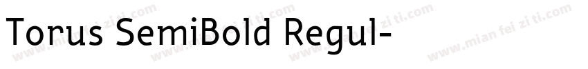 Torus SemiBold Regul字体转换